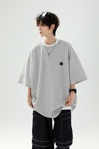 8XL-M 重磅！特大码T潮牌上衣男中性华夫格短袖T恤DX304P25控39图片