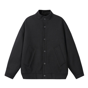冬季老钱风重磅夹棉呢子夹克保暖棉服男士毛呢外套J7352-特价P85图片