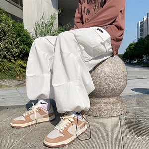 美式工装裤男潮牌ins高街直筒休闲裤秋季多口袋阔腿裤子K773-p35图片