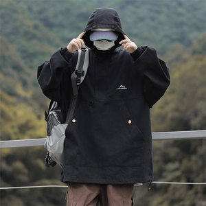 A697-P53 冲锋衣外套男2023秋季新款潮机能百搭宽松工装夹克图片
