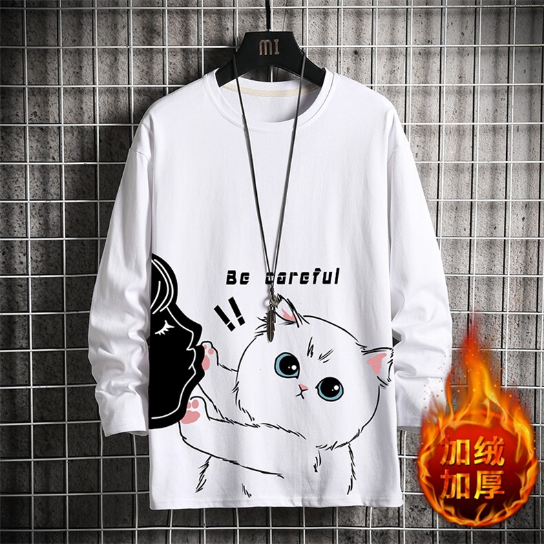 TX3116正-P25加绒P35纯长袖t恤男大码圆领打底衫体恤上衣服,男装T恤,电商A040A