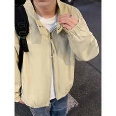 2025新款现货纯棉夹克男宽松立领上衣外套DSA157B-J2570-P85，男装夹克，电商A157B