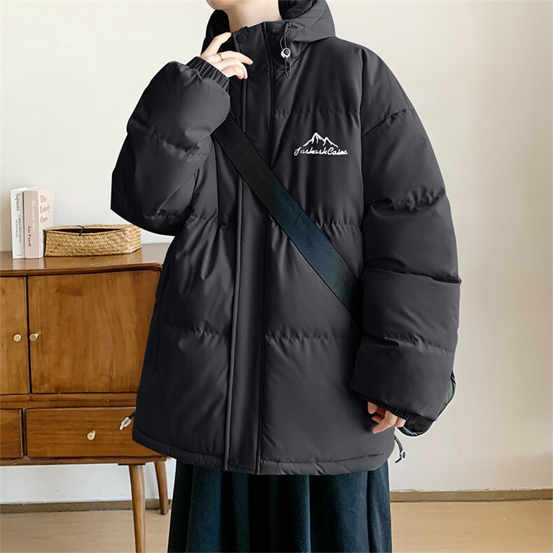 棉衣男冬季新款港风宽松连帽棉服学生棉服MF200-P69(现货,男装棉衣,星座214-3