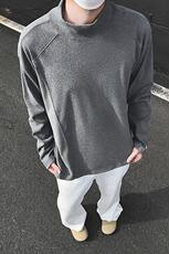 模特-男款高级感半高领德绒打底衫长袖t恤9119-P25，男装T恤，电商B380（原B361）