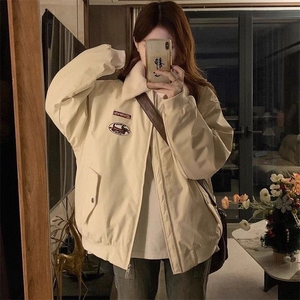 韩版摇粒绒棉服女装2025新款保暖棉衣夹克厚外套N8015-P85网络图
