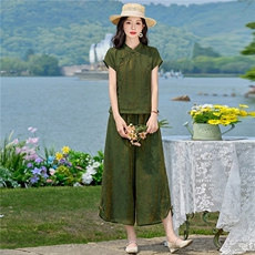 2026夏装新款简约时尚休闲套装两件套，女装套装/套裙，美沁