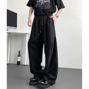 现货 高品质宽松阔腿休闲裤垂感直筒西裤 310A-2 BK507 P50 控78图片