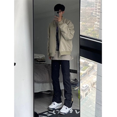 美式高街微喇叭牛仔裤B342-K7030-P65控88，男装牛仔裤，电商B342