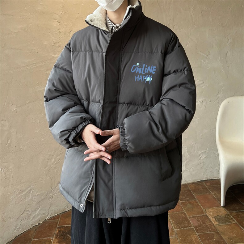 ！2025冬季新款男士立领棉衣加绒加厚保暖棉服外套MY116P70,男装棉衣,电商B220