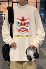 M18185-P45加绒款-P65半高领毛衣男士大码针织衫男毛线衣男，男装针织衫/毛衣，电商A040