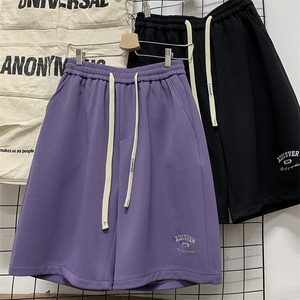 主推 人气港风宽松五分裤男短裤 416B-1-DK822-特P28限48图片