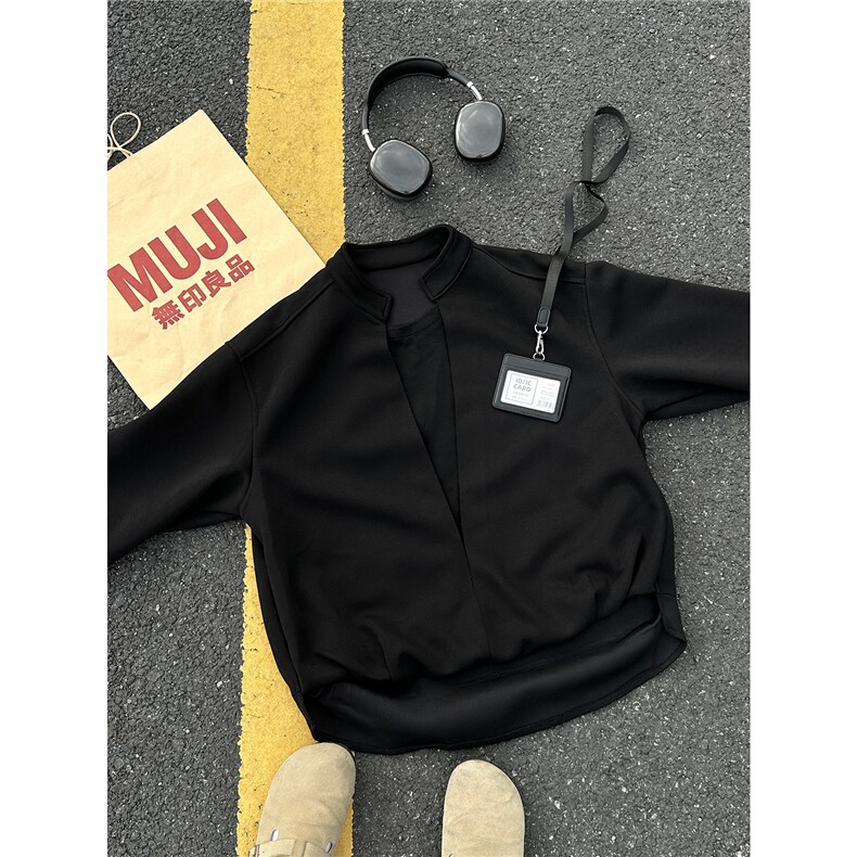 假两件层次感立领外套痞帅运动套装LW607特P48控88LK507特P38控78，男装休闲套装，电商B215