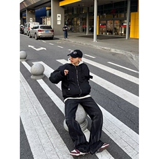 美式高街棉服男ins潮牌嘻哈飞行员工装夹克休闲外套情侣W6468-P60，男装夹克，星座412-1