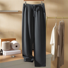 2025秋冬百搭时尚简约宽松长裤，男装休闲裤，澳坤羊绒