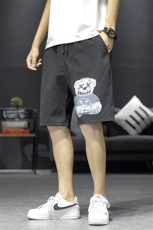 1港风休闲大码M-5XL运动5分裤原宿潮流五分裤男中裤7168P25控38，男装牛仔裤，星座226-2