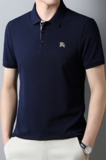 新款全棉短袖男款夏季高档翻领半袖中年男士休闲下摆开叉POLO杉，男装T恤，电商B212（原钱塘6029）