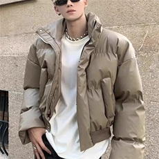 美式复古立领短款加厚棉服外套男女冬季小众高级感cleanfit棉衣潮，男装夹克，星座506A