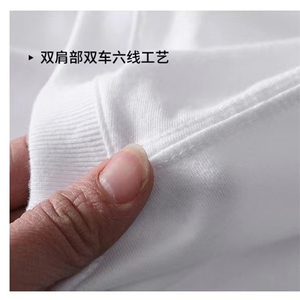 高品质纯棉女装T恤 简约百搭 舒适透气 经典黑白两色可选图片