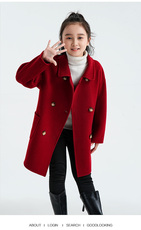 儿童羊毛大衣羊毛秋冬保暖简约休闲时尚，童装儿童羊毛衫，六一童装