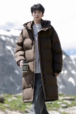 冬季棉服新款D2550-TP95不中长款保暖休闲宽松连帽棉衣外套，男装棉衣，电商A102