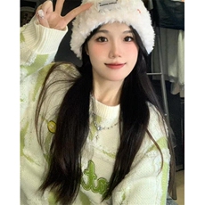 宽松型针织衫毛衣套头行长袖港风女慵懒气质时尚新款M36，男装针织衫/毛衣，星座1116A（原606A-3）