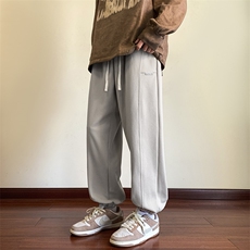 港风休闲裤男宽松拖地束脚裤卫裤KP726P40，男装休闲裤，星座1204-3