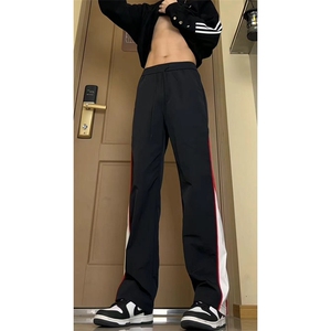 夏季美式insi高街hiphop拼接宽松运动长裤货号K2315P4568图片
