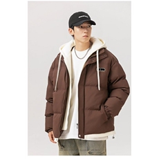 W594-P88冬季加厚棉服假两件棉衣外套痞帅男装保暖棉袄两件套，男装棉衣，星座911-1