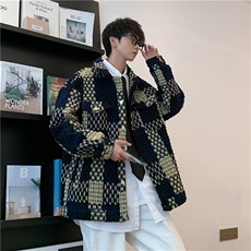 小香风外套男潮牌ins春秋设计感小众情侣oversize高街夹克828-p79，男装夹克，星座1008