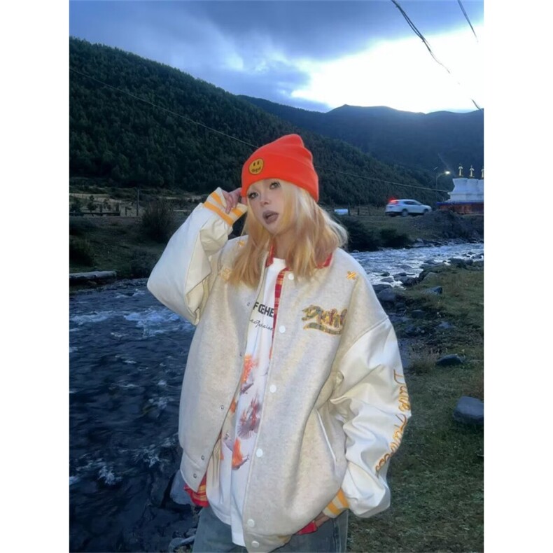 秋季棒球服外套女2025年新款小个子美式宽松休闲学生夹克上衣潮图片