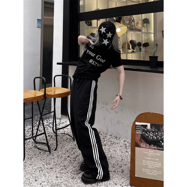 【网图有货】三条杠速干运动裤男夏季薄款裤子KZ354CC-特P38，女装休闲裤，星座1007（原301D）