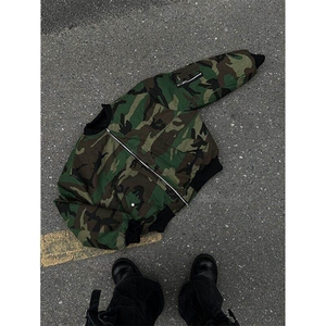 20美式高街飞行服bomber两面穿迷彩服宽松保暖厚棉衣潮LF1101P105图片
