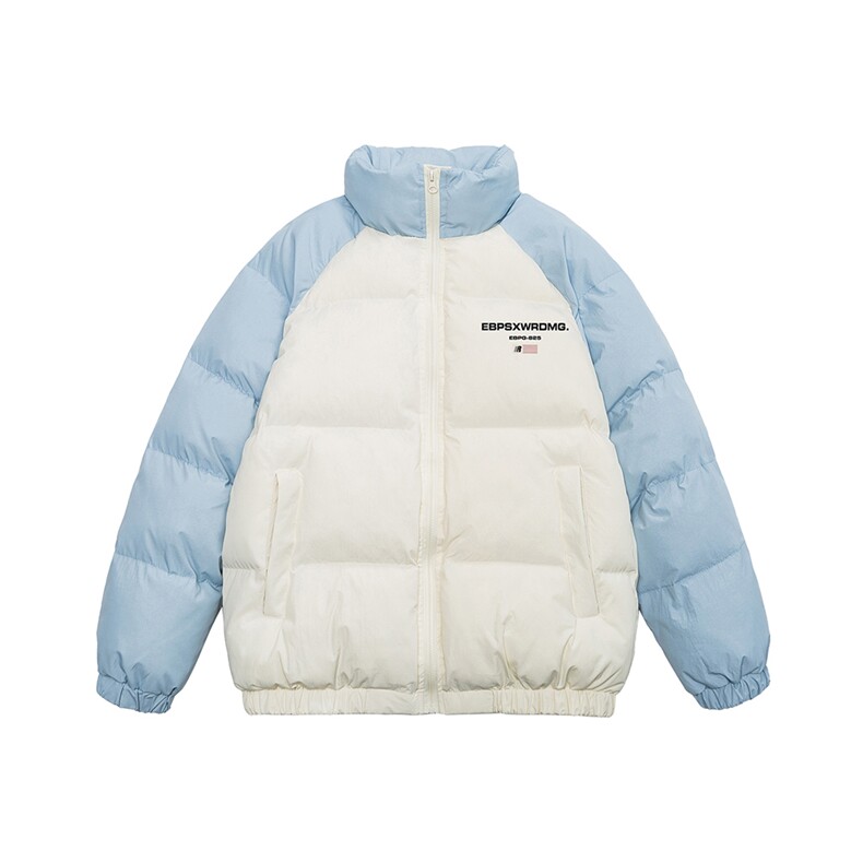 白底23新款冬季时尚百搭立领加厚潮流棉服外套MY66606P115控158,男装棉衣,电商A268-1