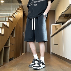 短裤男夏季新款港风宽松扎染五分裤DK2510-P32，男装牛仔裤，星座214-3