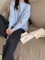 2025年秋季常规套头宽松圆领时尚百搭通勤简约休闲，女装羊毛衫，梵泰羊绒