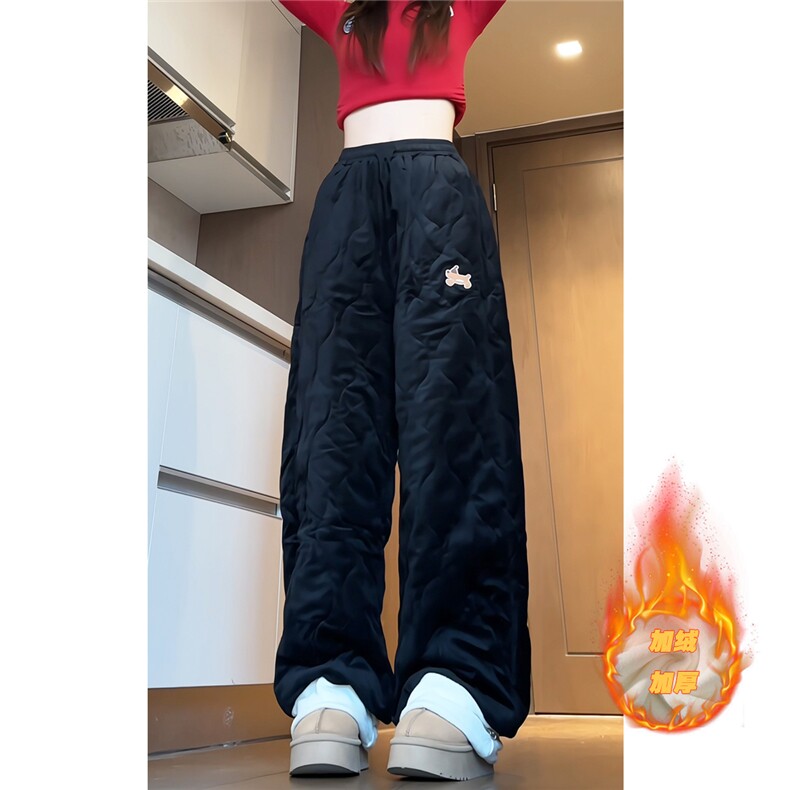 女模 现货 棉裤冬季保暖加棉腊肠狗休闲裤 S228-特P53控98图片