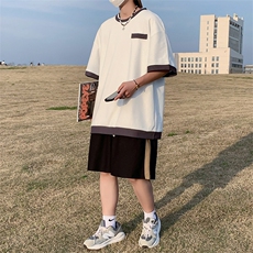 ~夏季主推新面料垂感短袖短裤套装TZ306P70控98，男装牛仔裤，电商A309