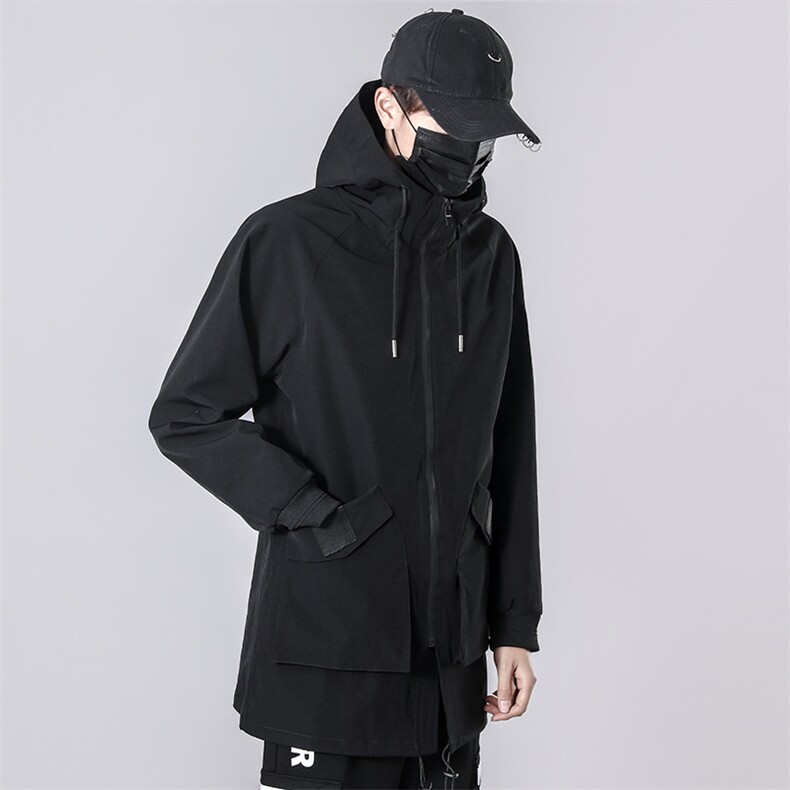 主推JK206-P90山系M-8XL大码中长外套风衣有做加厚控138,男装风衣,星座109