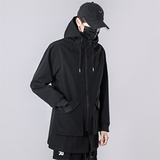 主推JK206-P90山系M-8XL大码中长外套风衣有做加厚控138，男装风衣，星座109