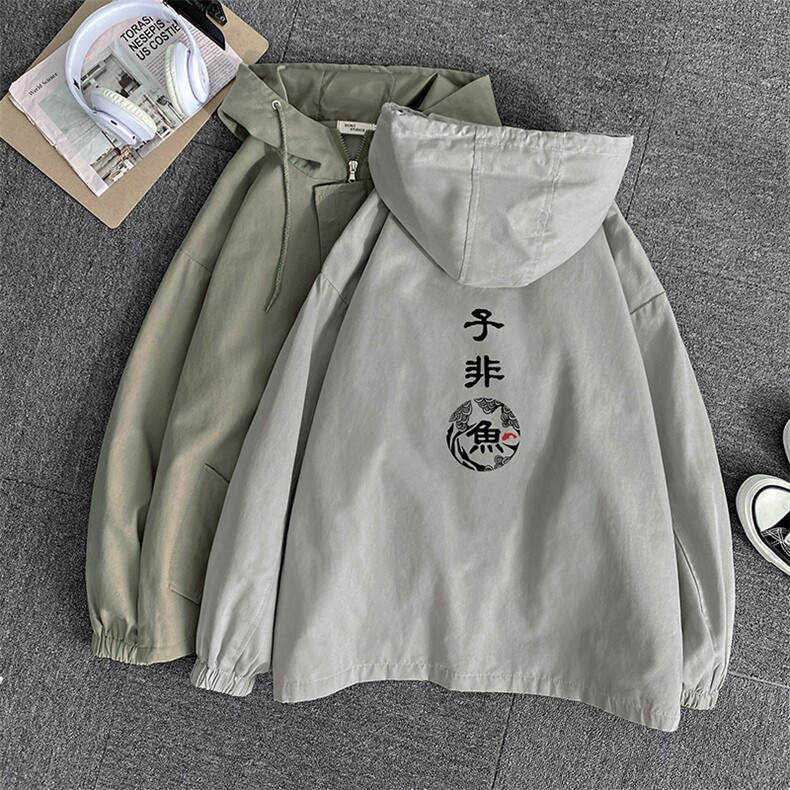 JK41070-P85纯棉连帽夹克男士大码工装夹克男外套男,男装夹克,电商A040