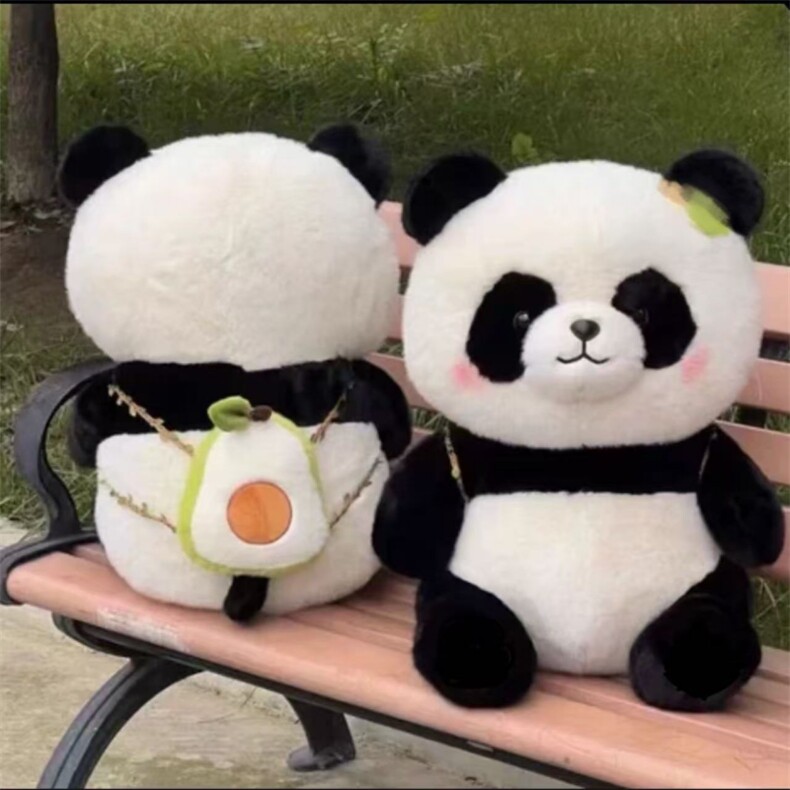 牛油果熊猫抓机娃娃婚庆活动抛洒公仔娃娃机娃娃毛绒（十个起售），王军涛毛绒玩具厂