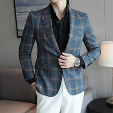 2025春季大货S-5XL男士休闲西装单西外套上衣DX6130P165，男装西服套装，电商D216
