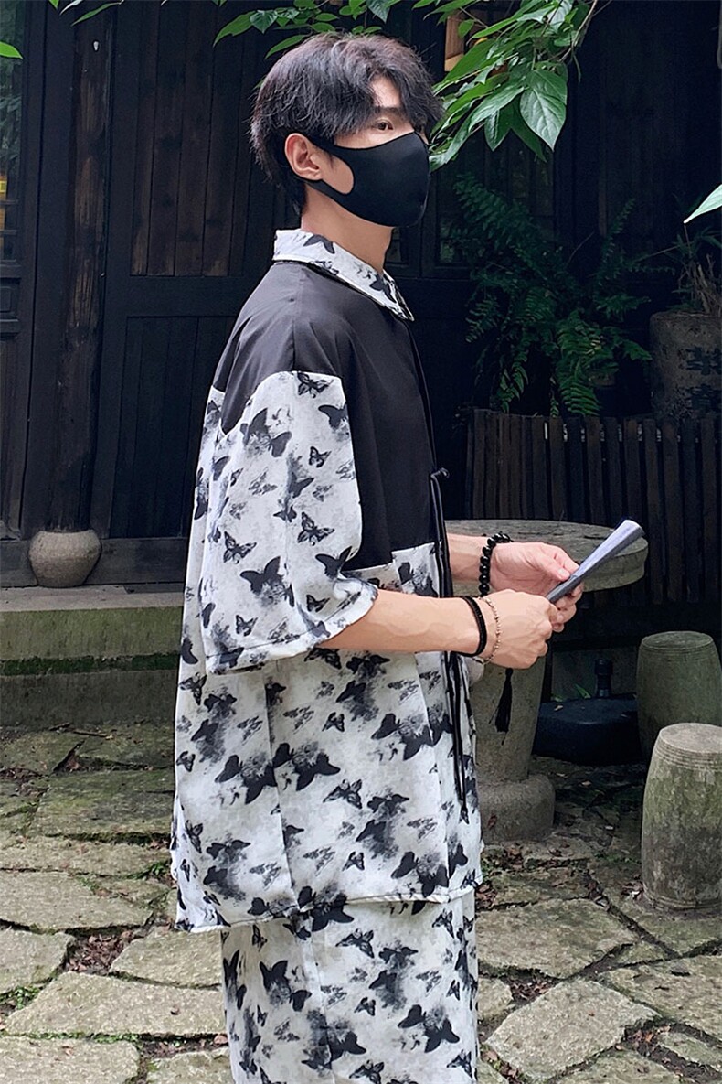 新中式套装TZ77797特P51衬衫CS77798特P33DK77055特P18套装控108,男装衬衫,星座226-1