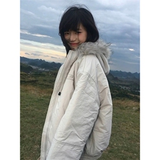 网图有货加厚毛领连帽棉衣外套防风戴帽保暖棉服男女A1128-P98，男装棉衣，星座1505
