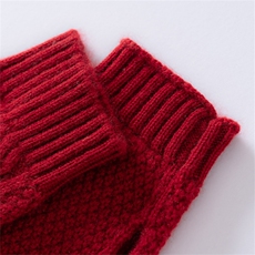 2025年冬季新款针织提花手套时尚休闲通勤百搭，手套，臻歆羊绒