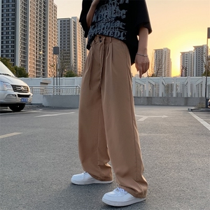 2022百搭西裤韩版宽松直筒显瘦阔腿西裤潮流休闲拖地裤 K3387-P35图片