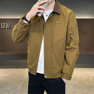 新款夹克外套男春秋休闲百搭时尚翻领男士夹克N819-P90图片