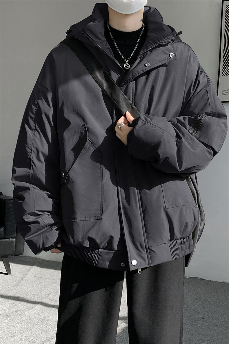 棉服男冬季新款港风宽松连帽棉衣MF9006-P90,男装棉衣,星座214-3