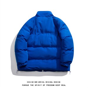 白底毛毯冬季基础款纯色加厚保暖百搭立领棉衣MY351P115控158图片