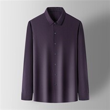 BD6671钱塘2020-2秋季新款时尚休闲条纹长袖中年男士衬衫P75，男装衬衫，钱塘207-2